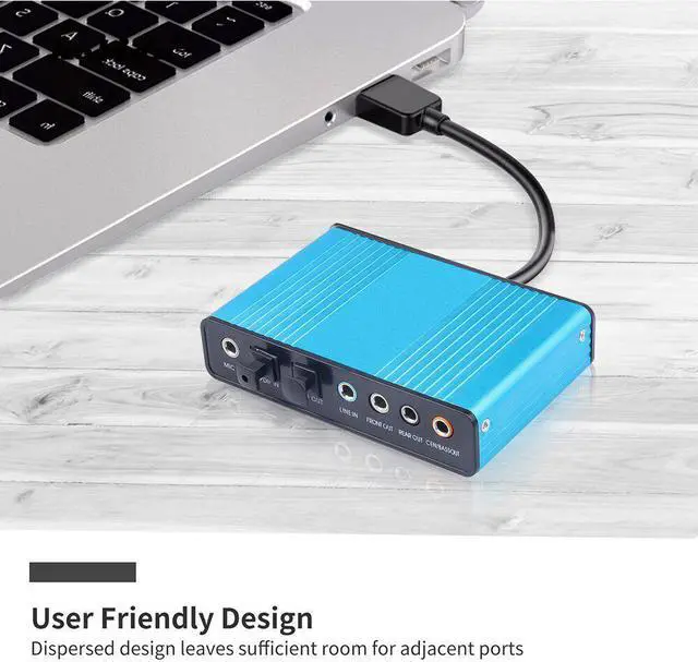 Alt view image 6 of 7 - Professional External USB Sound Card 6 Channel 5.1 7.1 Optical Audio Card Adapter for PC Computer Laptop Promotion