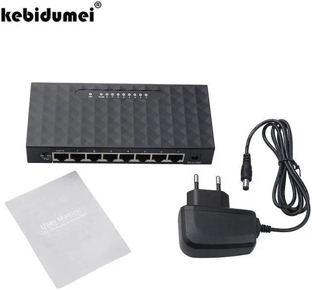 Main image of High Performance Smart Gigabit Switch 8 Port Switch 8 Port 10/100/1000Base Gigabit Ethernet Network Switch