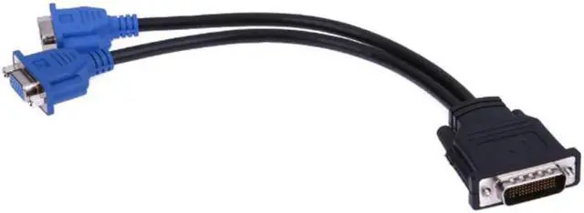 Alt view image 3 of 5 - 1 x 60 way Wholesale Y Splitter DMS-59 to Dual 15 pin VGA Cable Molex Display Adapter 59 pin LFH - male