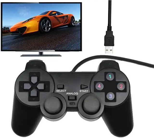 Main image of USB PC Controller For PC Computer Laptop For WinXP/7/8/10 For Vista Black Gamepad Game Joystick Gameing Joypad