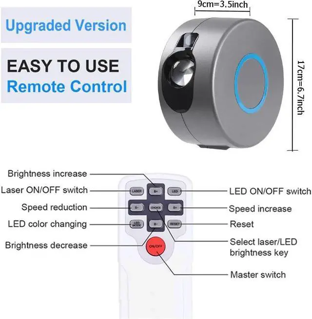 Alt view image 3 of 5 - Starry Sky Night Light In The Bedroom From The Network Galaxy Projector Smart Star Ceiling Children's Wedding Decoration