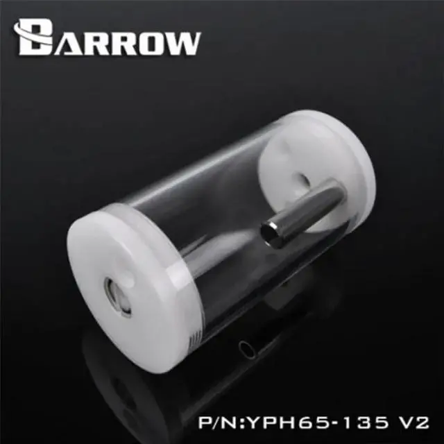 Alt view image 2 of 5 - 65MM diameter multiple length cylindrical water-cooled radiator POM + Acrylic water tank white cover YPH65 V2 series