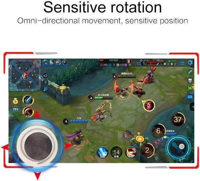 Alt view image 3 of 5 - For PUBG Mobile Phone Game Joystick Mini Anti-slip Smartphone Game Pad Controller Gaming Trigger for IOS Android PC TXTB1