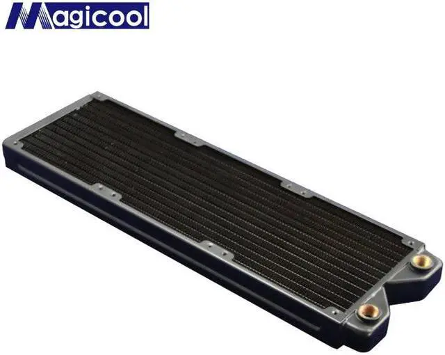 Alt view image 2 of 5 - G1/4 "120MM 240MM 360MM Black Copper Radiator Computer Water Cooling Heatsink Fit 12cm Fan 27mm Thick M3 Screws