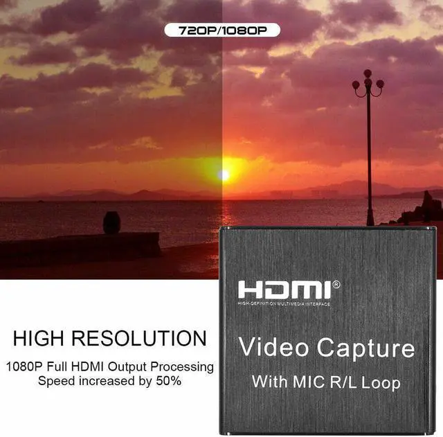 Alt view image 3 of 5 - 4K 1080P Game Recording With Mic For Live Streaming Audio HD USB2.0 Home Office Plug And Play  Video  Card