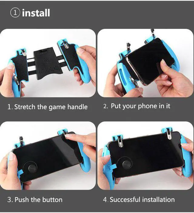 Alt view image 3 of 5 - Mobile Game Controller Gamepad Trigger Aim Button Game Pad Joystick For IPhone Android Phone For Game Pad Accesorios