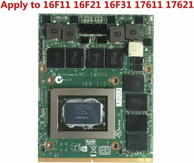Main image of MS-1W051 VER:1.1 N13E-GS1-A1 GTX 675M 2GB DDR5 Video VGA CARD FOR  GT70 GT60 GX660R GT660 GX680 GT683DX GX780 GT783DX