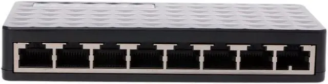 Alt view image 4 of 5 - Plug 8-RJ45 Port 10/100Mbps Ethernet Network Switch HUB Desktop Mini Fast LAN Switcher Adapter
