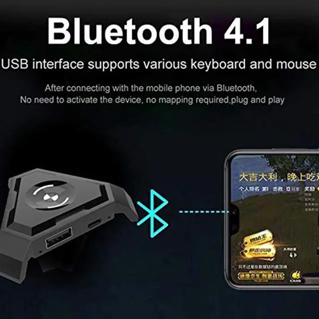 Alt view image 5 of 5 - Mobile Bluetooth 4.1 Android Controller Mobile Controller Gaming Keyboard Mouse Converter For IOS for iPad