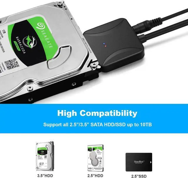 Alt view image 4 of 5 - 3.0 SATA 3 Cable Sata to  Adapter SATA To 3.0 Fast Transmission Easy To Use Hard Disk Convert Cable Portable