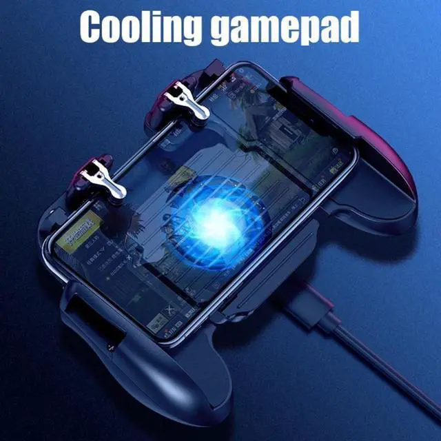 Main image of Mobile Joystick Controller Turnover Button Gamepad For  IOS Android Finger Operating Gamepad With Cooling Fan