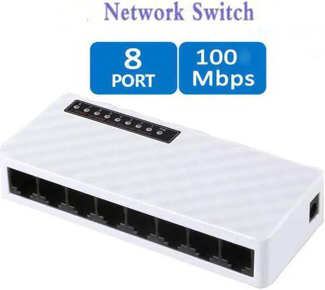 Main image of 8 port ethernet switch Network switch 100mbps fast ethernet switches switch hub ethernet 8 port lan hub Full/Half duplex