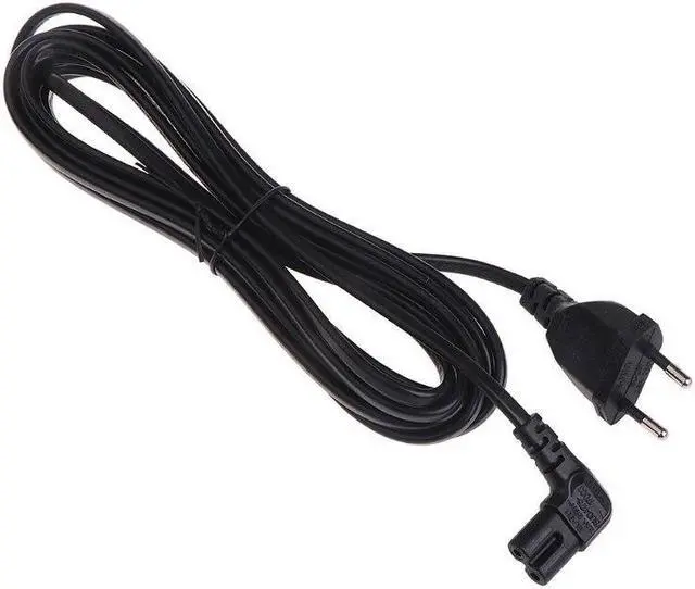 Main image of Cable Lead for TV Printers Cameras PS4 PS3 1m/2m/3m/5m EU 2-prong to Figure 8 C7 Right Angled EU Euro AC Power