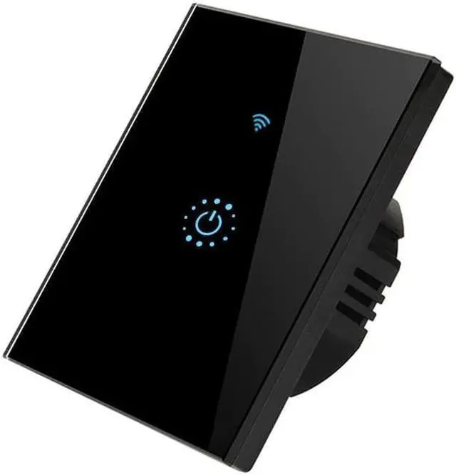 Alt view image 5 of 5 - smart touch switch WIFI network connection smart life APP control EU standard single line control light switch