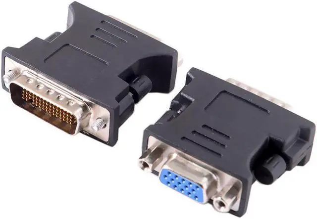 Alt view image 5 of 5 - DMS-59 DMS59 59pin DVI Male to 1-port VGA Female Video Y Splitter Short Cable 1 PC to 1 Monitor Audio Extension Cord Bag