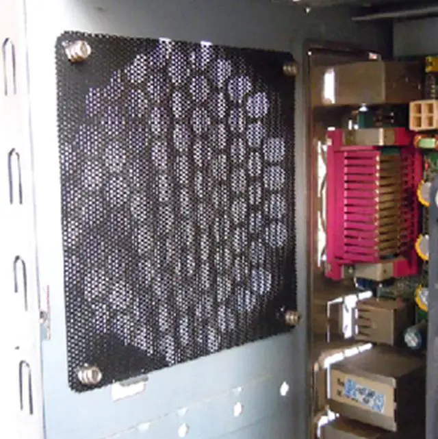 Alt view image 4 of 5 - Fan Case Cover Computer Cooling Fan Filter PVC 120mm 140mm PC Fan Case Dust Filter Strainer Cuttable Dustproof Mesh Fans