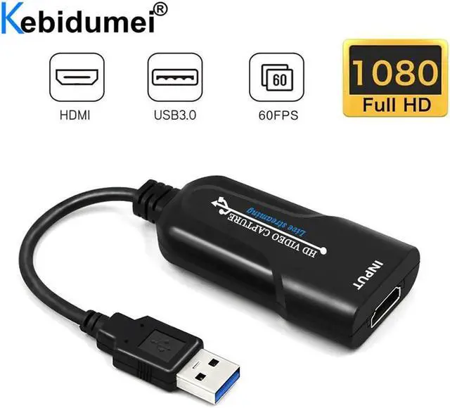 Main image of USB 3.0 2.0 HDMI Game Capture Card 1080P placa de video Reliable streaming Adapter For Live Broadcasts Video Recording