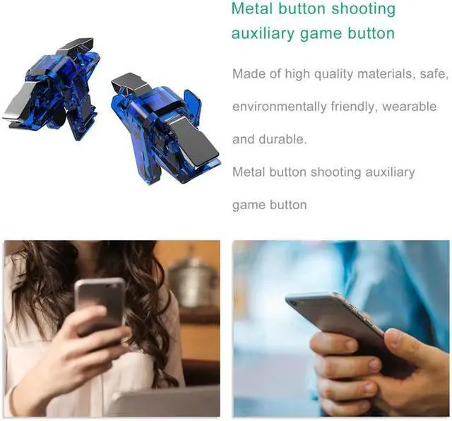 Alt view image 4 of 5 - Finger Trigger Controller for PUBG MOBILE Game Button Gamepad for Android for Iphone