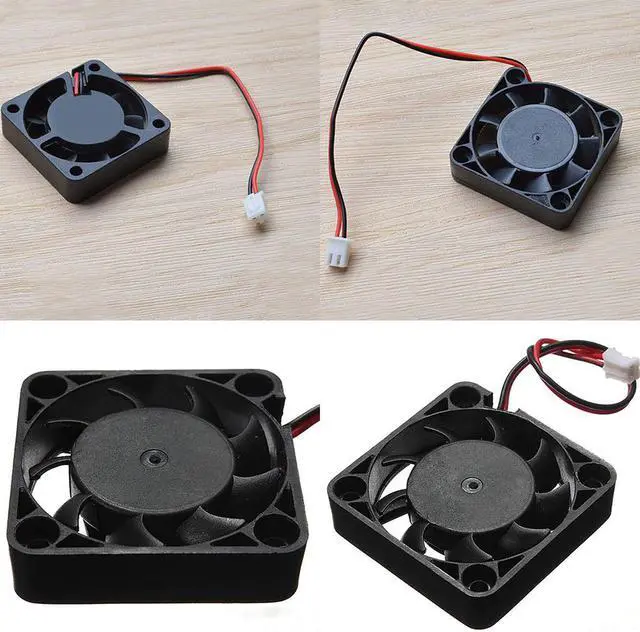 Alt view image 2 of 5 - 5V 2 Pin 40mm Computer Cooler Small Cooling Fan PC Black F Heat sink Computer Peripherals Black Promotion