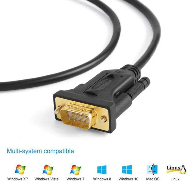 Alt view image 4 of 5 - USB to RS232 Adapter (FTDI Chipset), USB 2.0 to RS-232 Male DB9 Serial Converter Cable, 3.3FT/6.6FT/10FT