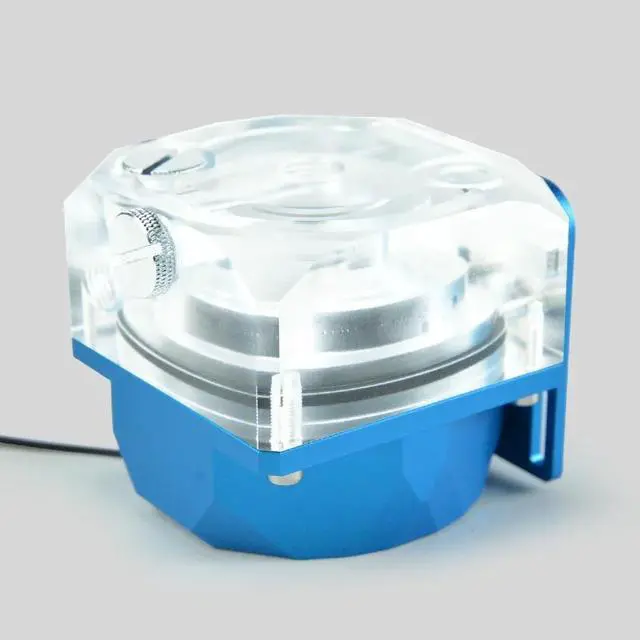 Alt view image 5 of 5 - SC-P90B water cooling pump DC 12V 1300L/H metal case pump with 5V RGB PWM support