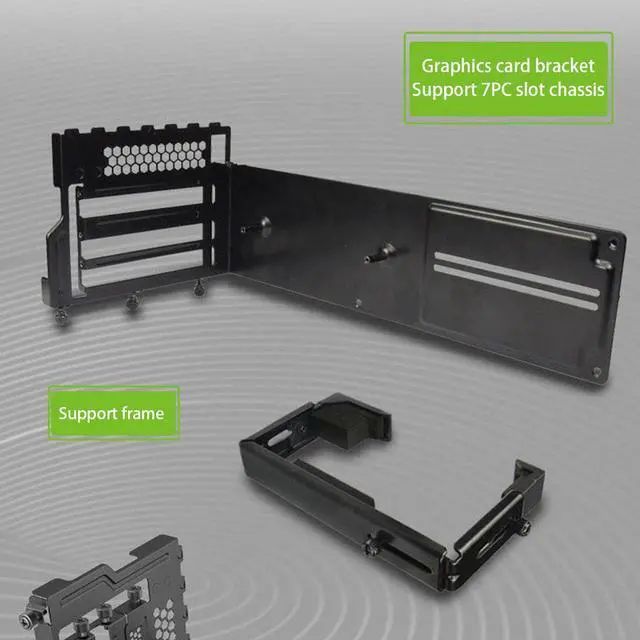 Alt view image 2 of 5 - Mount GPU VGA Vertical PCI-E Bracket With 7 Slots Anti-interference Accessories Durable DIY Unassembled Cable