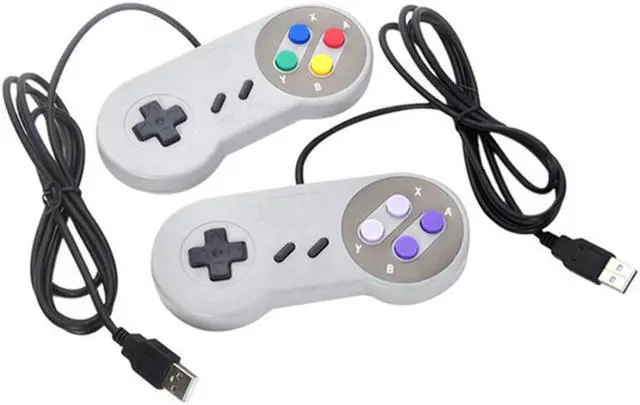 Alt view image 2 of 5 - 1Pcs USB 2.0 Gamepad Retro Style Wired Game Controller Gamer Joystick Gaming Machine Controller SNES Joy-Con for Windows PC MAC