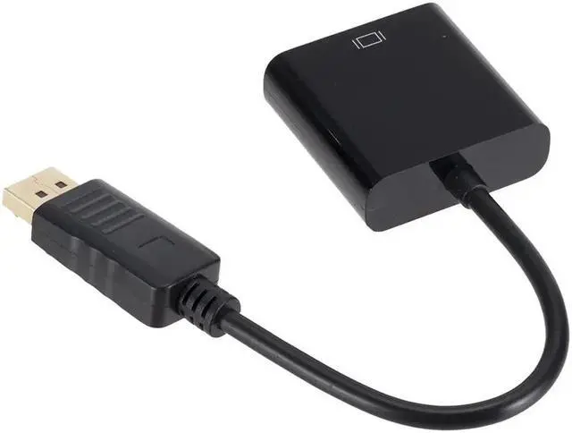 Alt view image 5 of 5 - Displayport Display Port DP to VGA Adapter Cable Male to Female Converter for PC Bundle 1 Computer Slide Card Blister