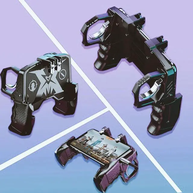 Main image of 2020 Mobile Phone Gamepad Joystick PUGB Game Shooter Trigger Fire Button For IPhone Android phone gaming controller accessories