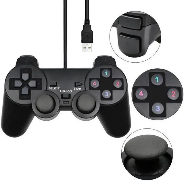 Alt view image 3 of 5 - Controller USB Wired  Joystick For  Windows Game Joypad Gamepad For WinXP/Win7/Win8/Win10 For Vista