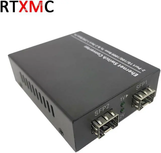 Alt view image 4 of 5 - 2SFP2E Gigabit Ethernet switch Ethernet Fiber 2*1.25G SFP Fiber Port & 2*10/100/1000M UPT Gigabit Fiber Switch