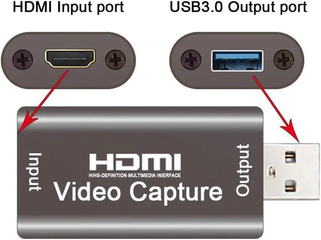 Alt view image 3 of 5 - 3.0 To  Converter 1080P  Video Capture Card Live Streaming Record Box Audio Video Grabber For Windows Android
