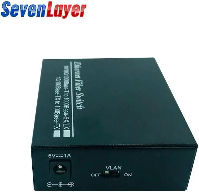 Alt view image 4 of 5 - Converter 1 SC 2 RJ45 UTP 10/100/1000M Fast Ethernet Switch Converter 20KM Ethernet Fiber Optical Single Mode fiber Port