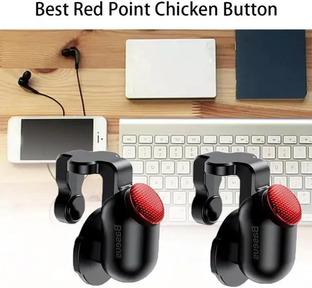 Alt view image 5 of 5 - Joystick For PUBG Gaming Trigger Smart Fire Button Aim Trigger Key L1R1 ShooterController For  Android or IOS Phone Game