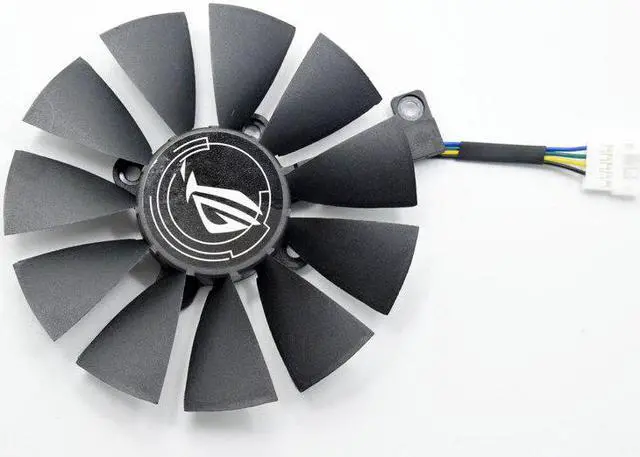 Alt view image 4 of 5 - For  Strix GTX 1060 OC 1070 1080 GTX 1080Ti RX 480 T129215SU 87MM Graphics Card Cooler Fan