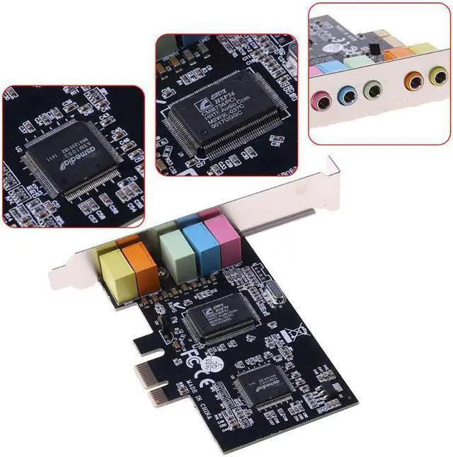 Alt view image 5 of 5 - Audio Digital Sound Card 5.1 Solid Capacitors CMI8738 Chipset + Barrier