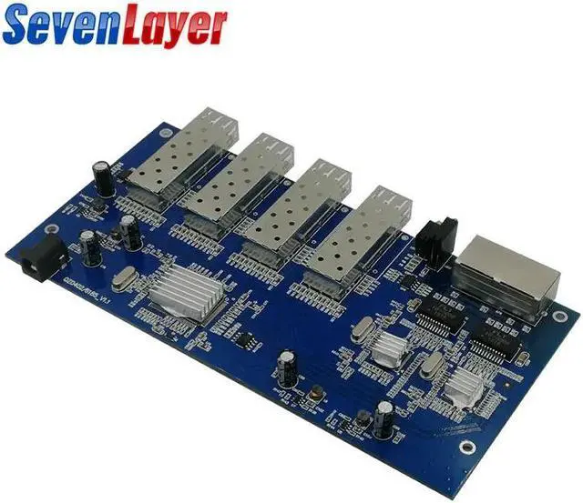 Alt view image 5 of 5 - Ethernet switch Fiber Optical Media Converter 4 sfp  2 RJ45 10/100/1000M UTP fiber Port fiber switch