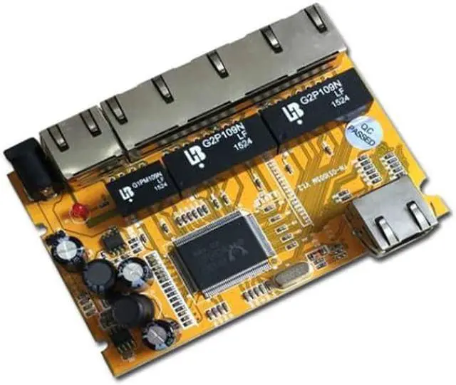 Alt view image 2 of 5 - PCBA OEM/ODM 6 Port 10/100/1000M realtek chipset gigabit switch pcba Module network switch poe ethernet hub Gigabit motherboard