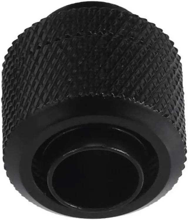 Alt view image 5 of 5 - 2Pcs Water Cooling Fittings G1/4 External Thread Pagoda Black & 1x G1/4 Vent Valve Aluminum Handle Double Inner Teeth Water Ball