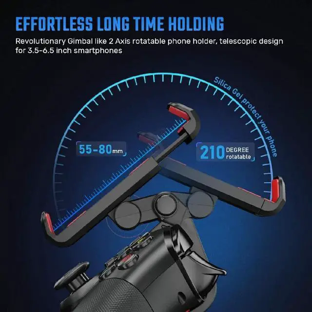 Alt view image 5 of 5 - iFYOO Bluetooth Wireless Controller, for iOS 13.4/iPhone/Android/PC Steam/PS4 Console,for Call of Duty, Apple Arcade, MFI Games