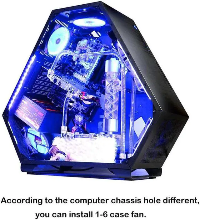 Alt view image 5 of 5 - 1Pcs 120mm PC Case Cooling Fan Super Silent Computer LED High Airflow Cooler Fans VH99