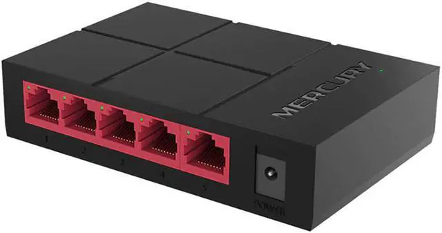 Main image of 5 Port Gigabit Switch 10/100/1000Mbps RJ45 LAN Ethernet Fast Desktop Network Switching Hub Shunt With EU/US Power Adapter