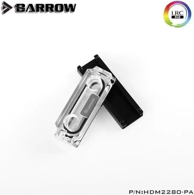 Alt view image 2 of 3 - M2 SSD  Water Block Double Sided Auxiliary Cooling 2280 22110PCIE SATA Black Silver HDM2280-PA