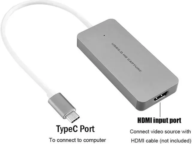Alt view image 3 of 5 - USB 3.0 TypeC Video Capture Card HDMI to USB3.0 TV BOX Camcorder Game Live Streaming Recording Dongle For PS3 PS4 XBox one Phone