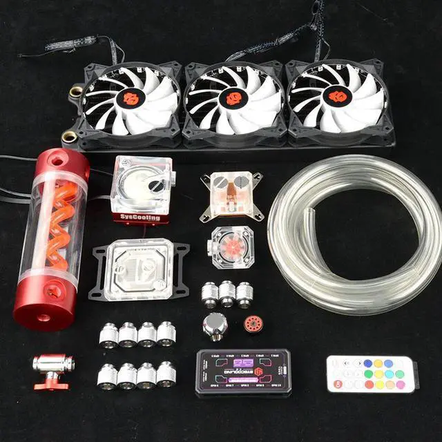 Alt view image 2 of 5 - Gaming Computer Water Cooling Kit DIY Parts CPU GPU liquid cooling kit with RGB