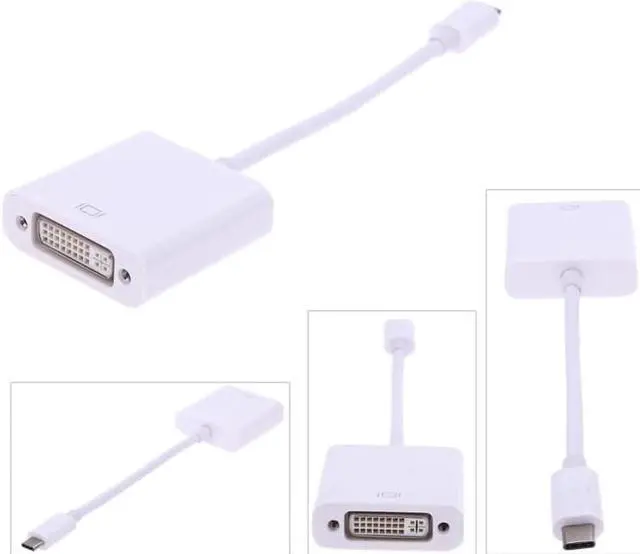 Alt view image 3 of 5 - Type C USB 3.1 Male to DVI 1080P Portable Extended Power Adapter Cable Connector Converter for Laptop Mobile Phone