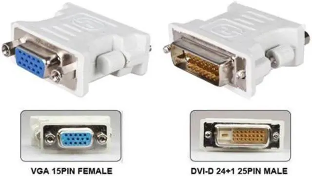 Alt view image 5 of 5 - stock DVI D Male To VGA Female Socket Adapter Converter VGA to DVI/24+1/24+5 P Male to VGA Female Adapter Converter hot