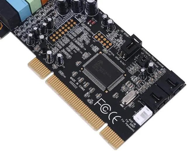 Alt view image 3 of 5 - PCI Sound Card 5.1CH CMI8738 Chipset Audios Digital Desktop Pci Express Cards 5.1 Channel TXC097