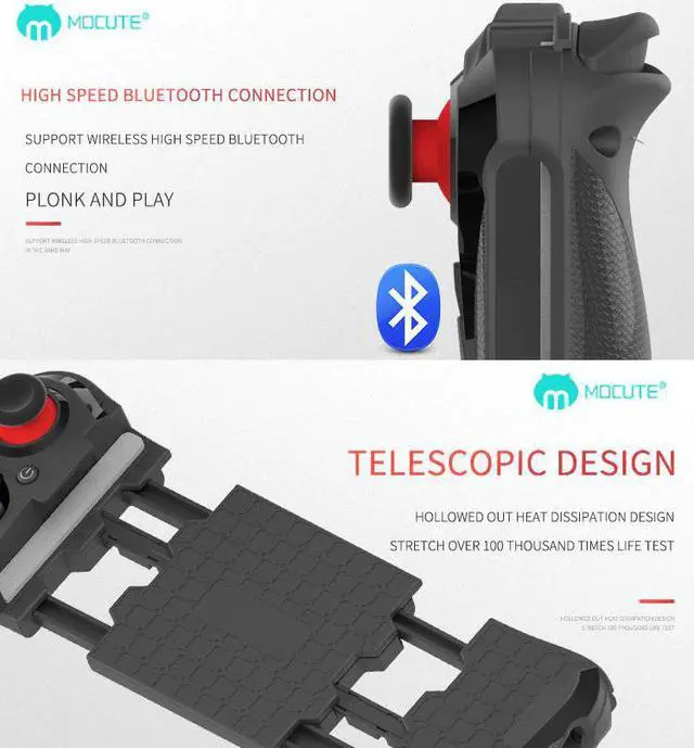 Alt view image 3 of 5 - 058 Game Controller Wireless Bluetooth Gamepad Mobile Legends Gaming Joystick Joypad for Android Phones FPS Moba Games