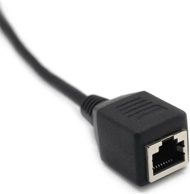 Alt view image 4 of 5 - Sale 0.15 Meters VGA Extender to Lan Cat5 Cat5e RJ45 Converter Ethernet Adapter Cable Black Male Female Extender Adapter
